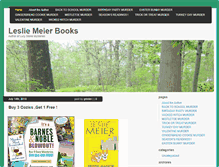 Tablet Screenshot of lesliemeierbooks.com